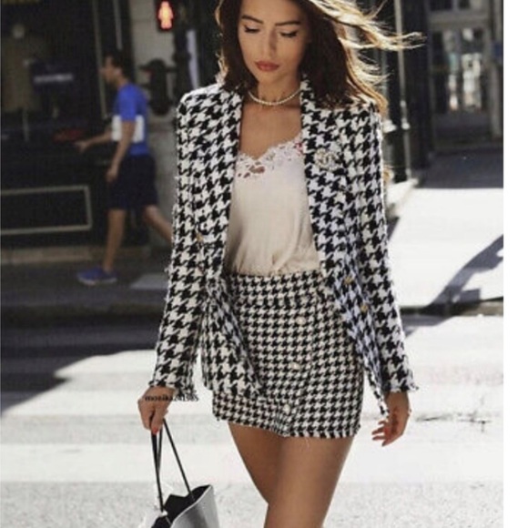 Zara Jackets & Blazers - NWOT Zara Houndstooth Blazer